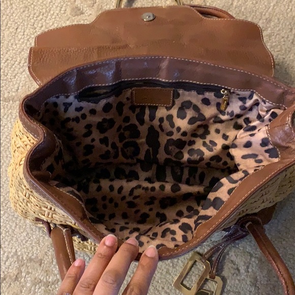 DOLCE & GABBANA D Ring Leather and Raffia Bag - Picture 5 of 10